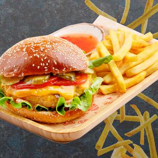 Бургер из свинины/ Burger de porc