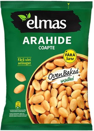 ELMAS Arahide decojite coapte fara sare 300g