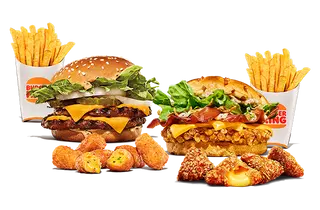 2 Burger A Elegir + 2 Patatas + Complemento