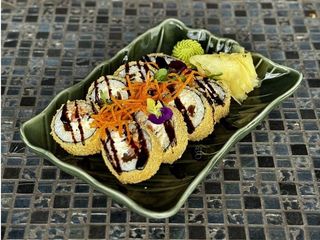 Темпура з вугрем та лососем (350g)