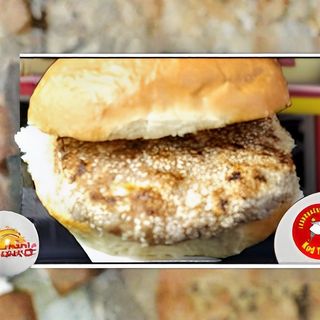 Velika pljeskavica sa susamom i pečurkama