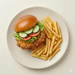 Plato Chicken Burguer, Unidad