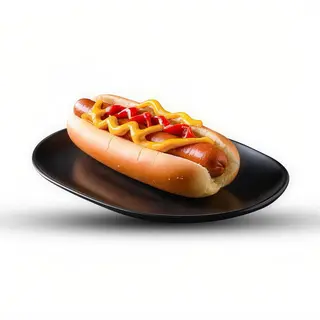 Original dog + patatas fritas.