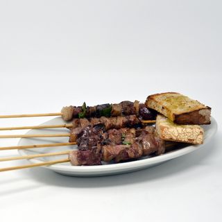 Arrosticini di Fegato, Cipolla e Peperone Piccante 5 pezzi