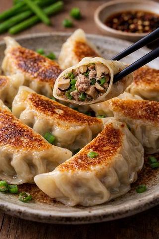 Gyoza Ibérico Y Seta (6piezas)