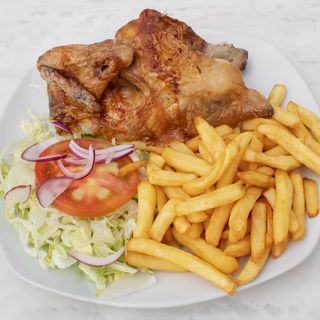 Menú Pollo Asado (Medio)