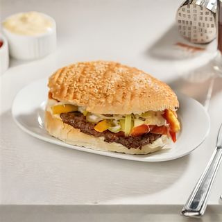 Hamburger de vita extra la meniu
