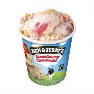 BEN & JERRY'S STRAWBERRY CHEESECAKE