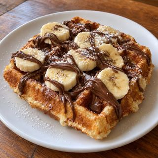 Gofre de Nutella y Banana.