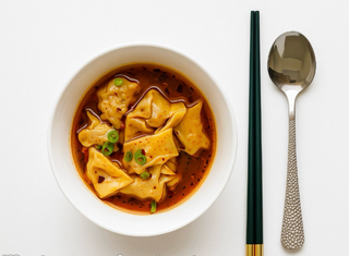 Wonton En Salsa Picante Estilo Sichuan (8 Uds.)