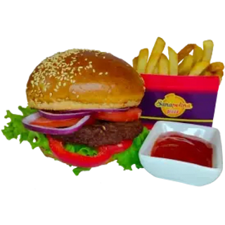 Бургер меню BBQ (гостре)