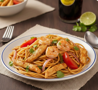 Tallarín De Langostinos