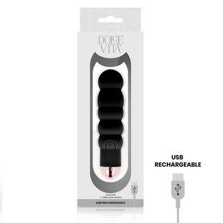Vibrador Recargable 7 Velocidades Silicona Dolce Vita