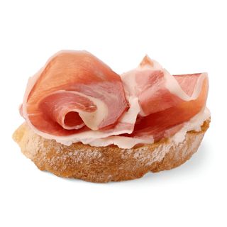 tabla de jamon iberico con pan de coca