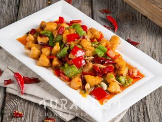 Рыба  рубленная с перцем