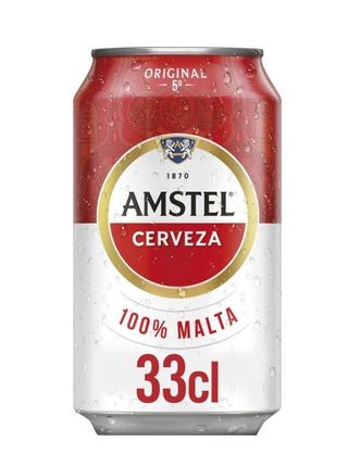 Cerveza Amstel Original 100% Malta Lata (330 Ml.)