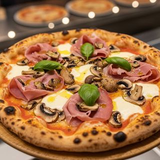 Pizza Prosciutto E Funghi (33 Cm.)