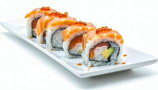 Uramaki black salmone cotto