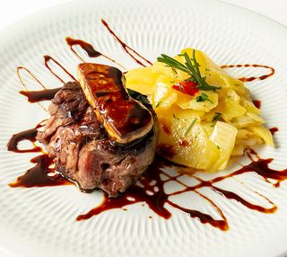 Solomillo en Perigourdine de boletus