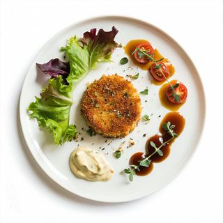 Panierowany Camembert z żurawiną