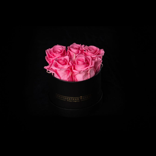 Caja de 12cm con Rosas Preservadas babypink