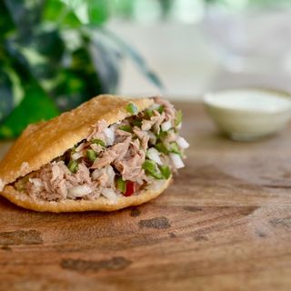 Arepa vegetal de atún 