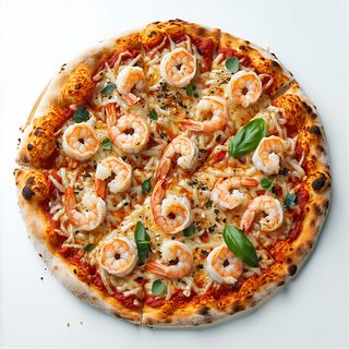 Pizza De Gambas (28 Cm.)