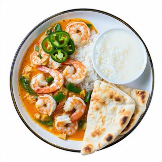 Thai prawn curry