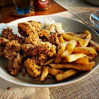 Chicken gizzard & chips