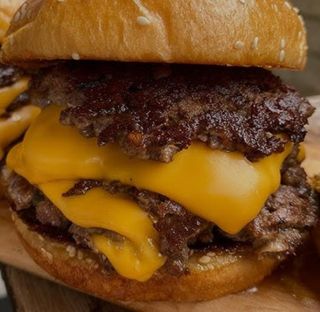 Smashed Sirloin Burger With French Fries