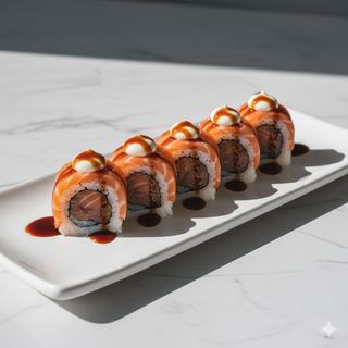 Angus salmon roll 8 pezzi