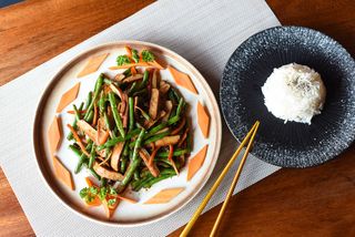 Tofu Green Beans Stir Fry