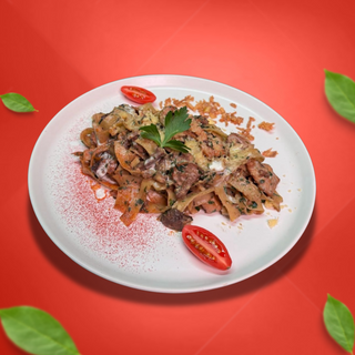 Паста Курица с грибами