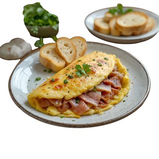 Ham & cheese omelette