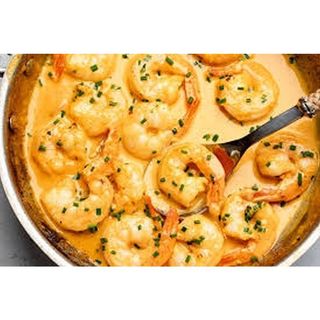Creamy Garlic Prawns