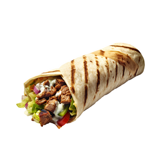 Kebab rollo z kurczakiem lub baraniną średni