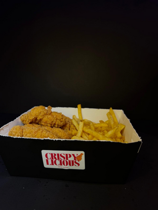 6 chicken tenders + cartofi-