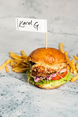 Hamburguesa De Pollo Frito