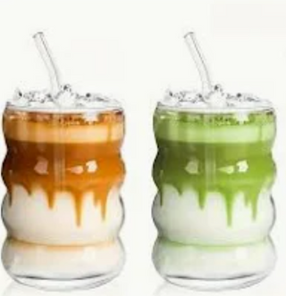 Iced white chocolate strawberry matcha