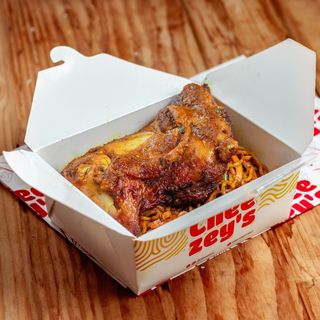 Shrimp Sizzle Noodles With Chicken