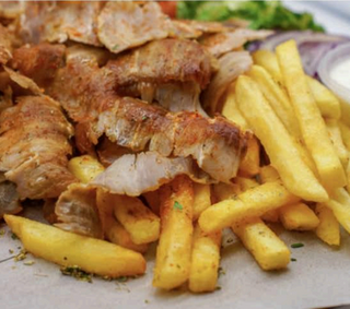 Patatas Fritas Con Kebab