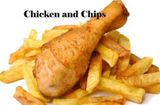 Sweet Potatoes chips & chicken 