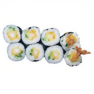 17 Futomaki Langostino Tempura (8 Uds.)