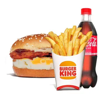 BBQ Egg Burger Large-Meal