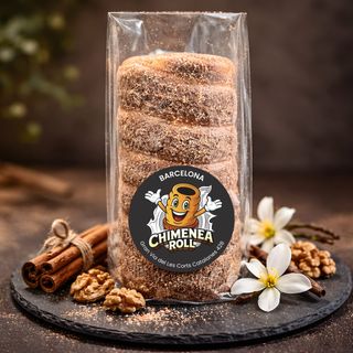 Chimenea Roll de Nueces, Canela Y Vainilla