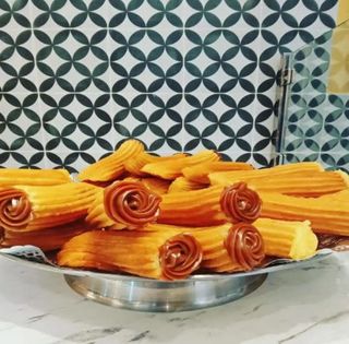 Churro relleno de Nutella