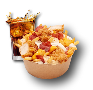 Meniu Fries Bowl XL cu nuggets de curcan 800g