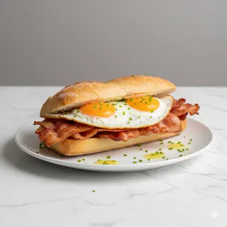 Bocadillo Bacon Y Huevo