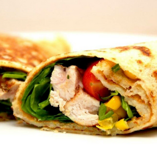 ШАУРМА БУМ 3 ( з м'ясом , грибами та кукурудзою)