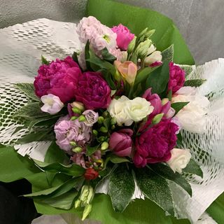 Composizione fiori colorati e profumati in spugna 